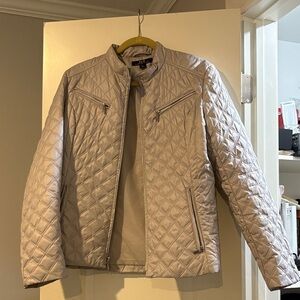 Women Quilted Gray Jacket